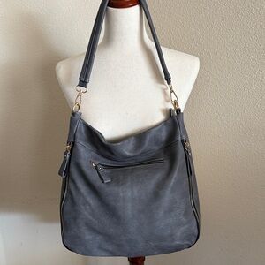 Madison West Charcoal Shoulder Bag